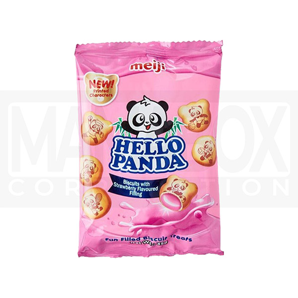 Meiji Hello Panda Biscuits Strawberry