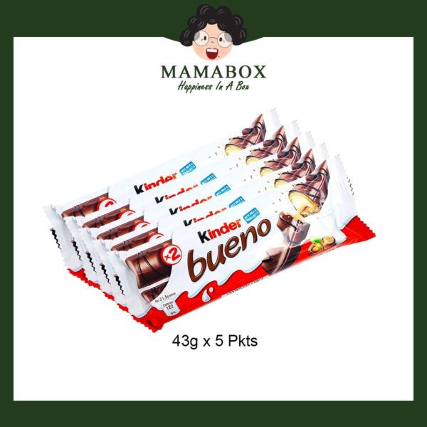 Kinder Bueno Chocolate Twin Bars Pack 43g