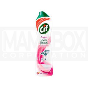 Cif Cream With Natural Micro Crystals Pink Multi Surface Cleaner 500ml