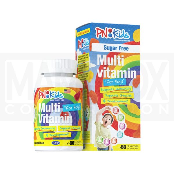 PNKids Multi Vitamins Sugar Free 60s - For Boys