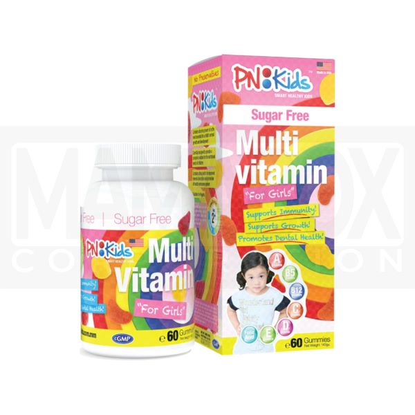 PNKids Multi Vitamins Sugar Free 60s - For Girls